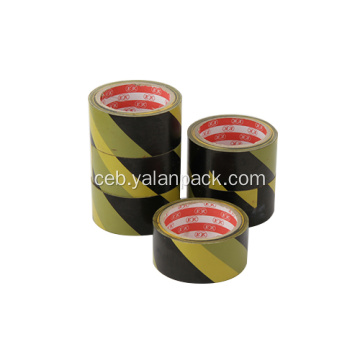 Kolor nga safety vinyl black yellow warning tape